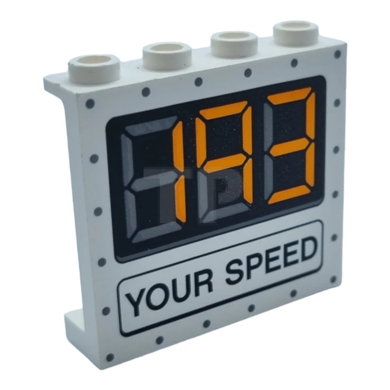 LEGO&reg; 6188863 - 60581pb084 - Paneel 1 x 4 x 3 mit Seitenstützen und Geschwindigkeitsanzeiger