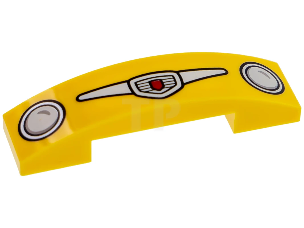 LEGO&reg; 93273pb074 - 6185328 - Slope Curved 4 x 1 - Double with Grille Pattern (Luigi)