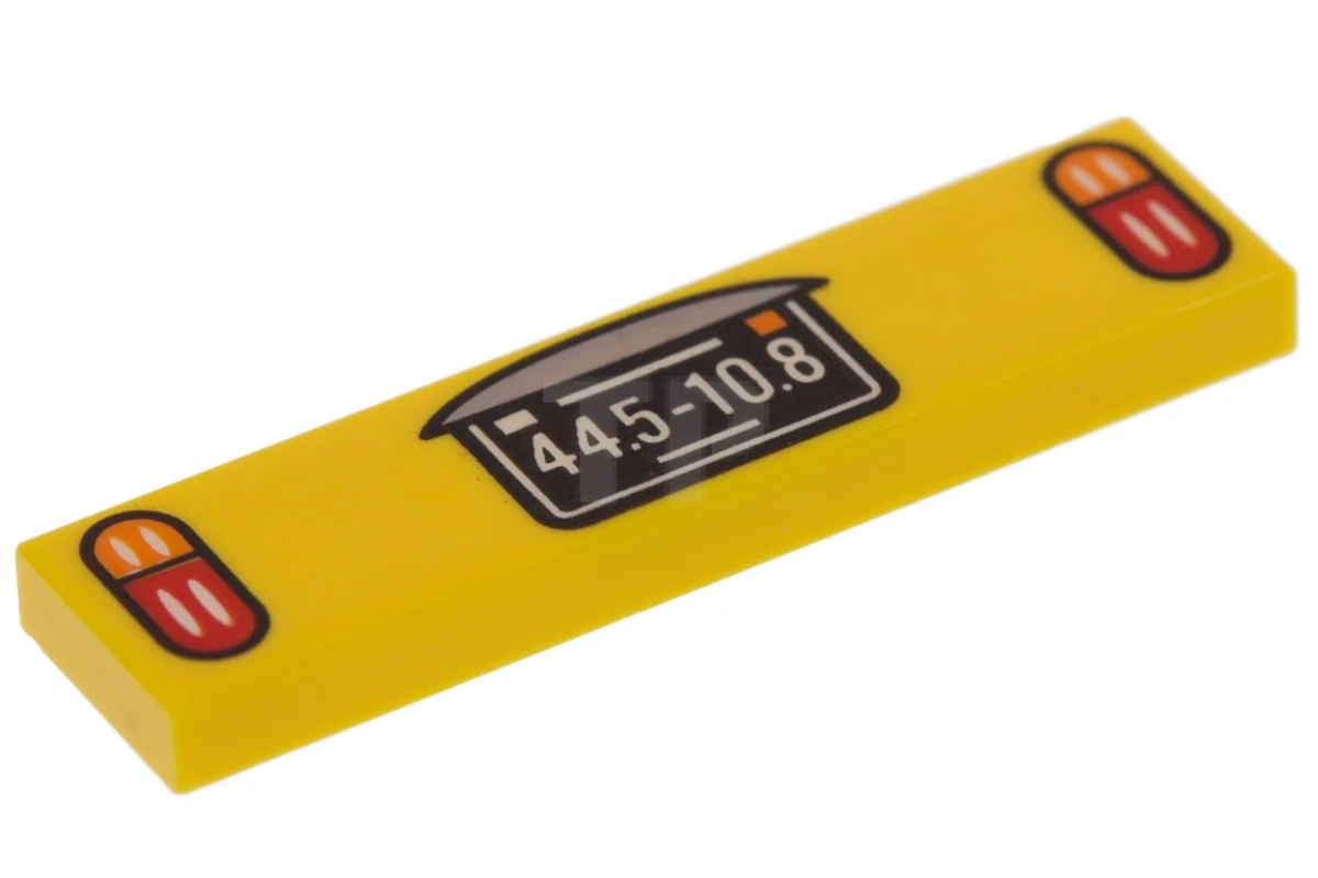 LEGO&reg; 2431pb484 - 6185318 - Tile 1 x 4 with Taillights and License Plate Pattern
