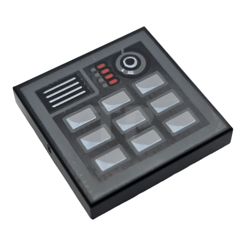 LEGO&reg; 6189221 - 11203pb028 - Carreau 2 x 2 inversé avec motif de pavé numérique.