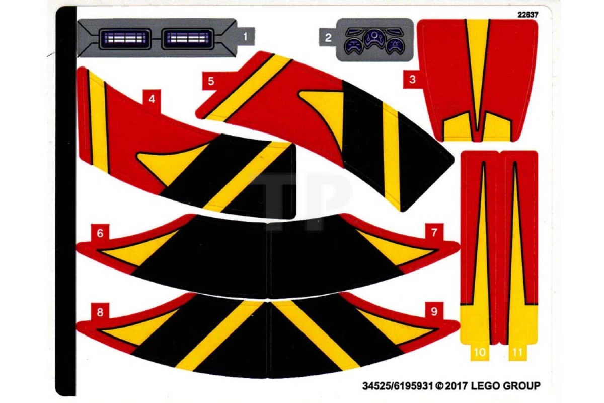 LEGO&reg;  - Sticker for Set 76084