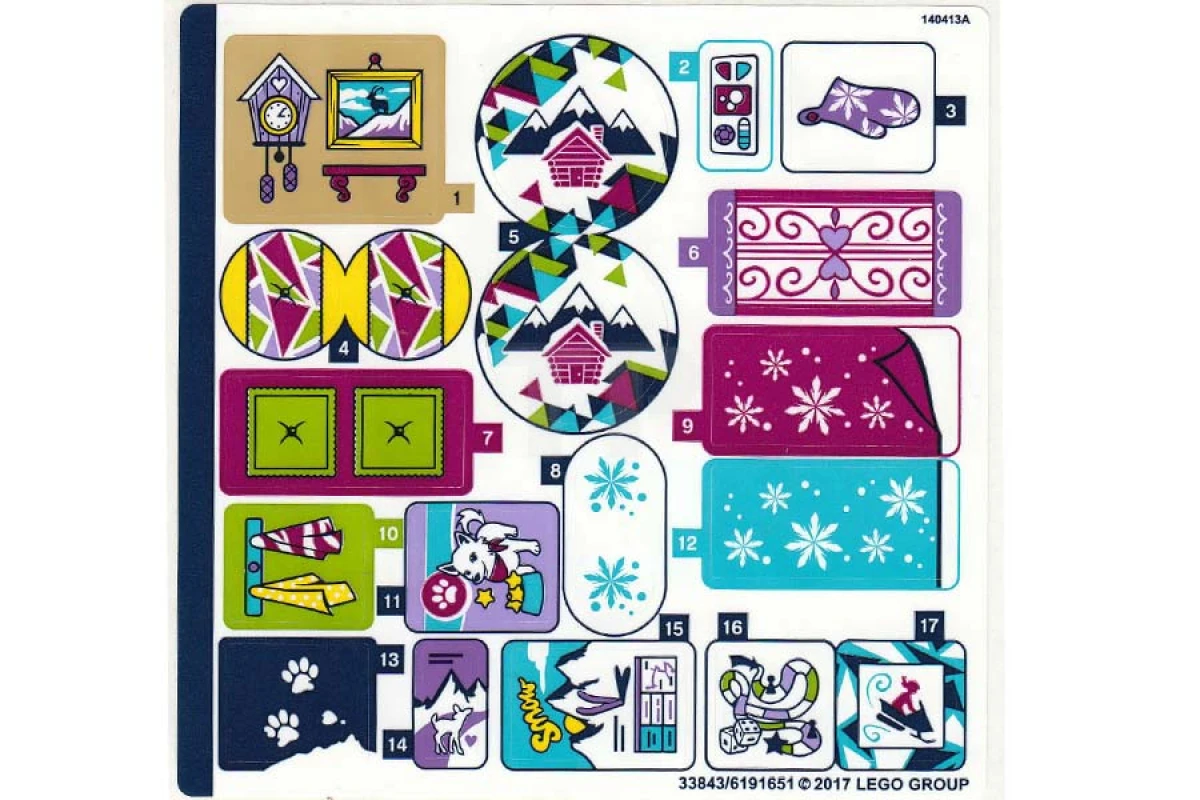 LEGO&reg; 6191651 - Sticker for Set 41323