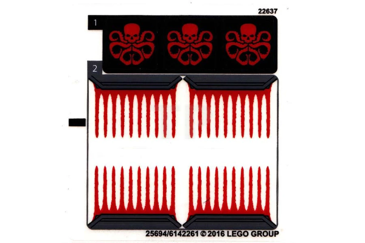 LEGO&reg; 6142261 - Adesivo per il set 76048 (versione internazionale)