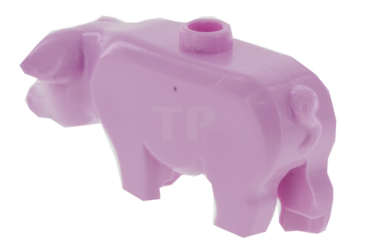 LEGO&reg; 6194399 - 87621pb04 - Pig with Black and White Eyes