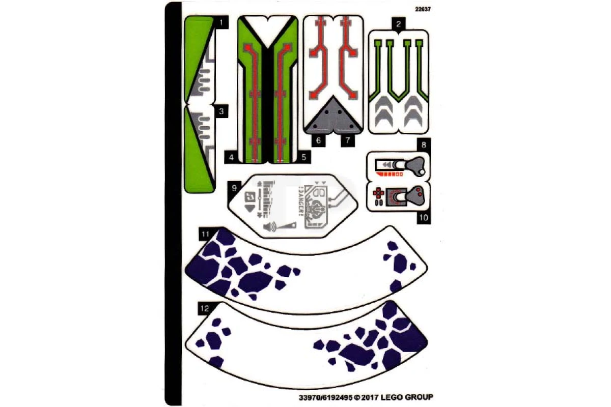 LEGO&reg; 6192495 - Pegatina para Set 70355