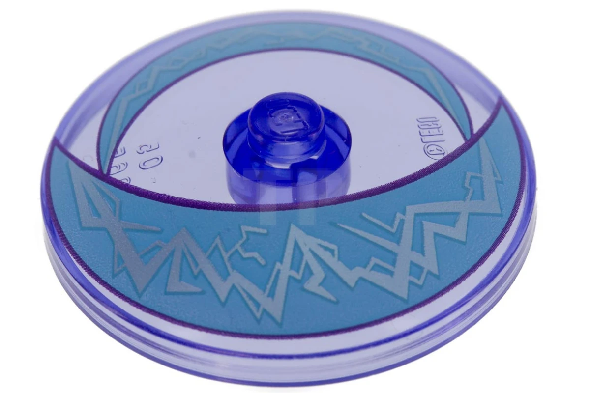 LEGO&reg; 6191598 - 3960pb039 - Dish 4 x 4 Inverted with Crescents Pattern