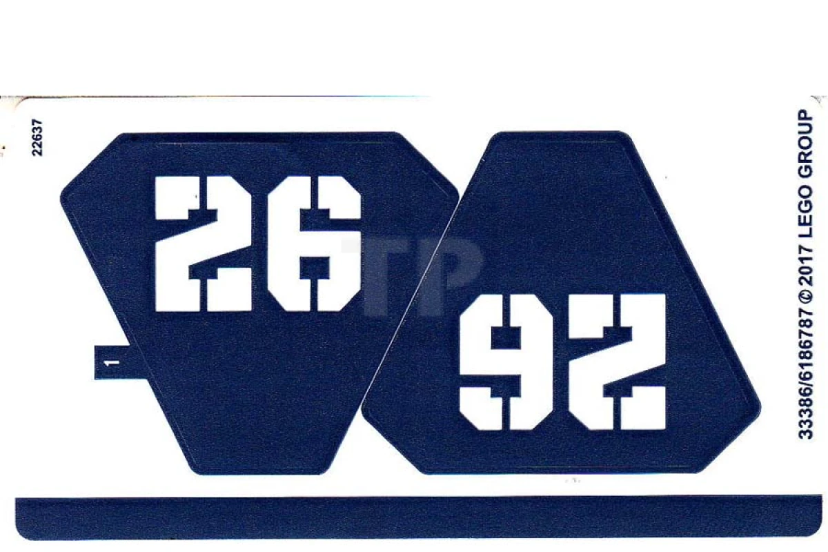 LEGO&reg; 6186787 - Sticker for Set 70609