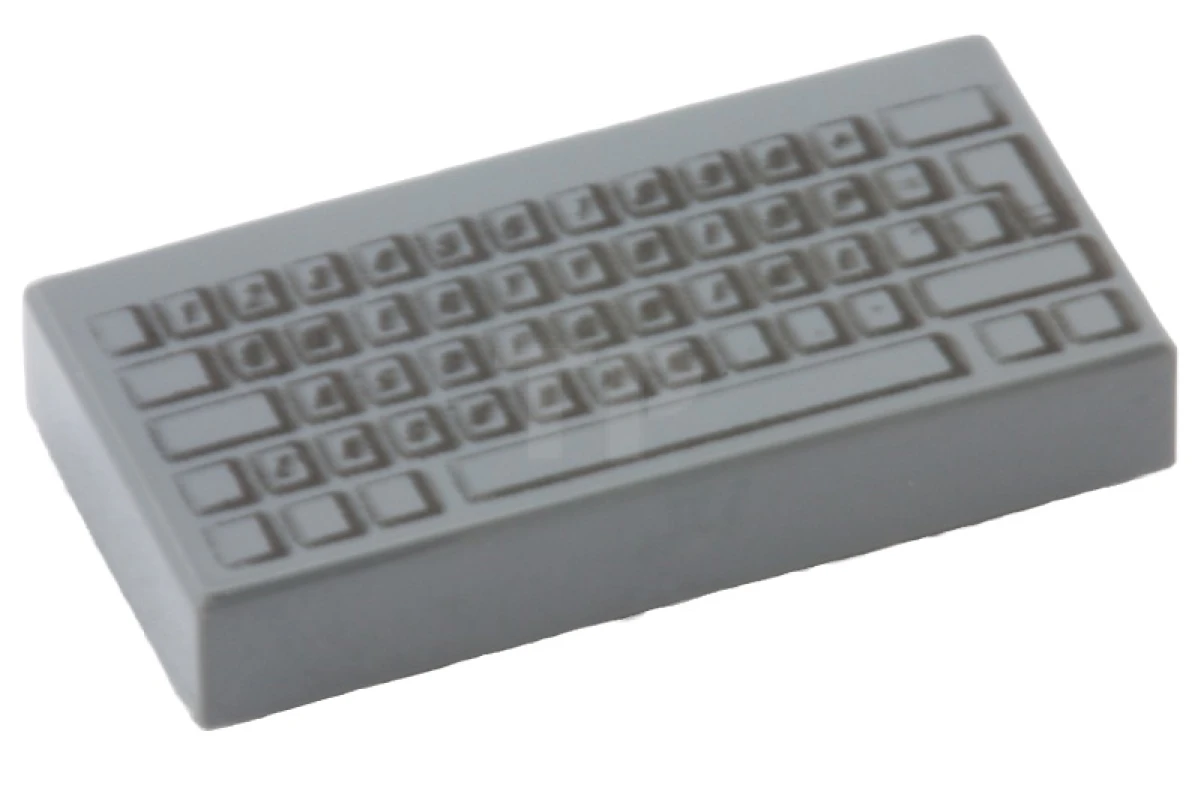 LEGO&reg; 4493478 - 3069pb0030 - Tile 1 x 2 with Computer Keyboard Pattern
