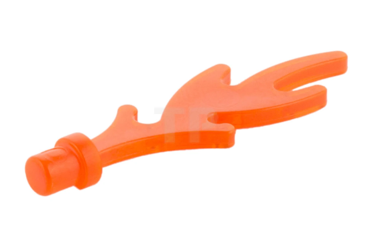 LEGO&reg; 6258495 - 6126b - Wave Rounded with Base Rim (Castle Dragon Flame, Seaweed, Water)