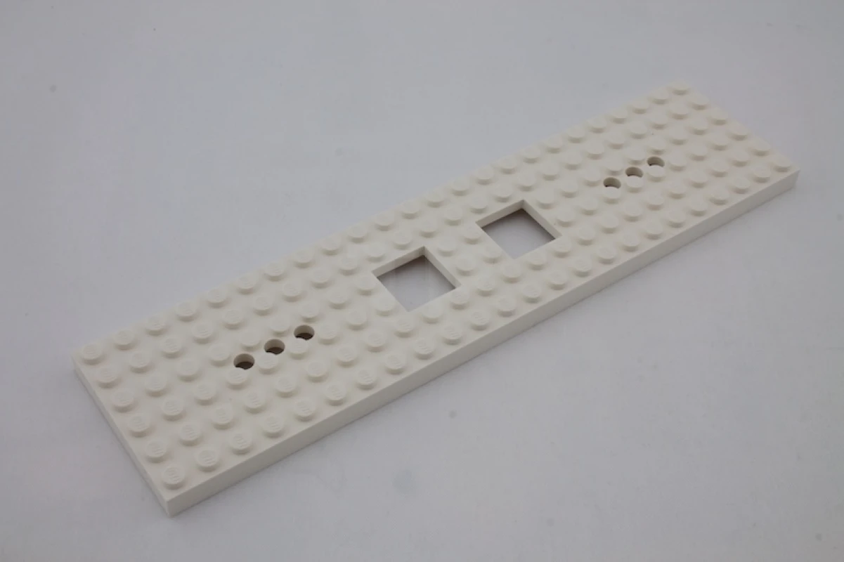 LEGO&reg; 4594768 - 92340 - Train Base 6 x 24 with 2 Square Cutouts and 3 Round Holes Each End
