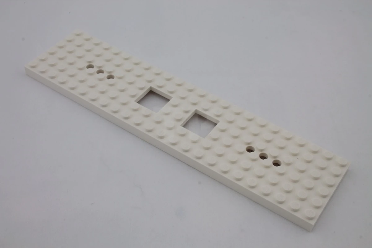 LEGO&reg; 4594768 - 92340 - Train Base 6 x 24 with 2 Square Cutouts and 3 Round Holes Each End