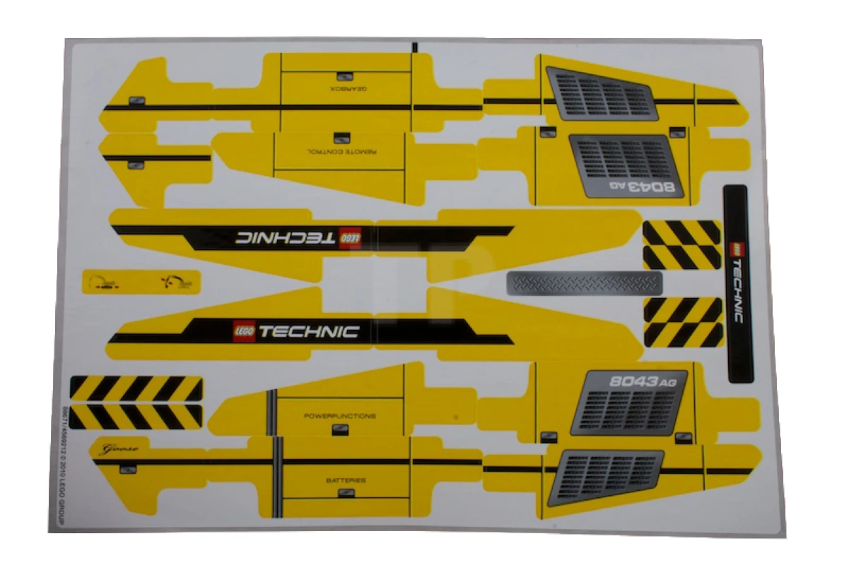 LEGO&reg; 4569212 - Aufkleber für Set 8043