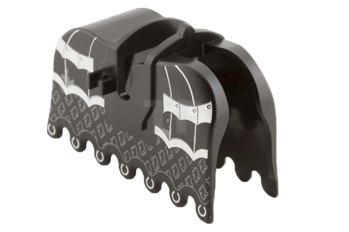 LEGO&reg; 6031996 - 2490pb11 - Barda de cheval, bord à volants avec armure d'argent et motif de fleur de lys