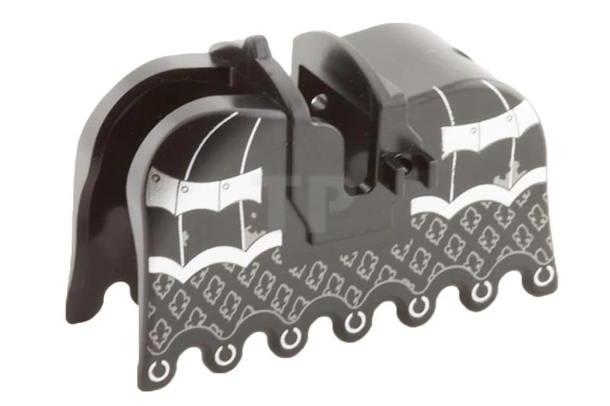 LEGO&reg; 6031996 - 2490pb11 - Barda de cheval, bord à volants avec armure d'argent et motif de fleur de lys