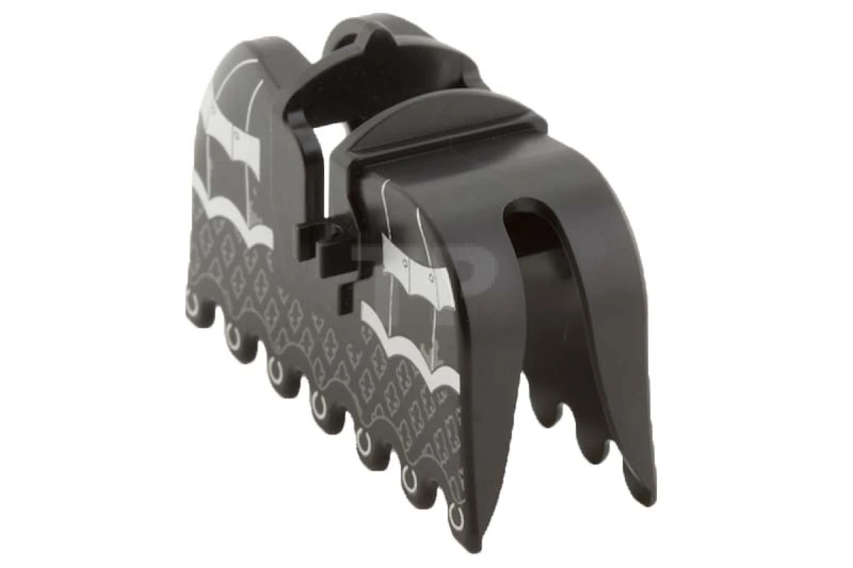 LEGO&reg; 6031996 - 2490pb11 - Barda de cheval, bord à volants avec armure d'argent et motif de fleur de lys