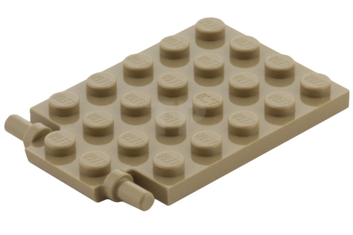 LEGO&reg; 4595712 - 92099 - Plate 4 x 6 with Trap Door Hinge (Long Pins)