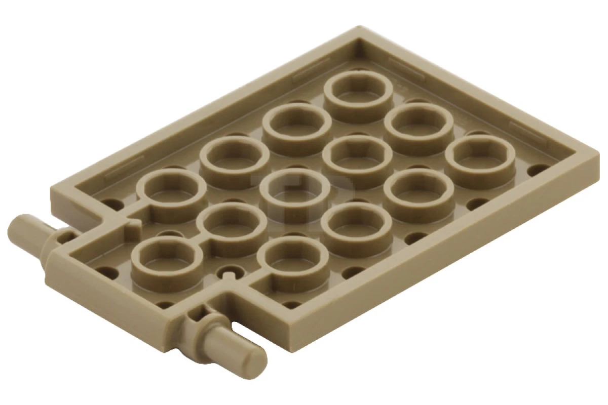 LEGO&reg; 4595712 - 92099 - Plate 4 x 6 with Trap Door Hinge (Long Pins)