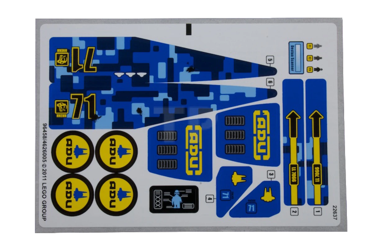 LEGO&reg; 4626005 - Sticker for Set 7066 - Sheet 2