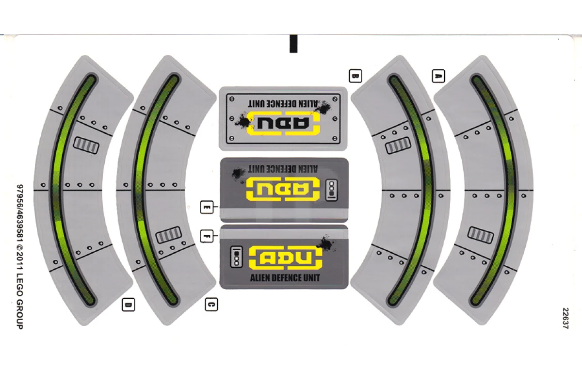LEGO&reg; 4639581 - Sticker for Set 7066 - Sheet 1