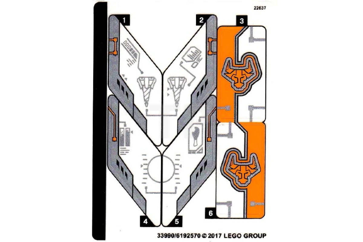 LEGO&reg; 6192570 - Sticker for Set 70354