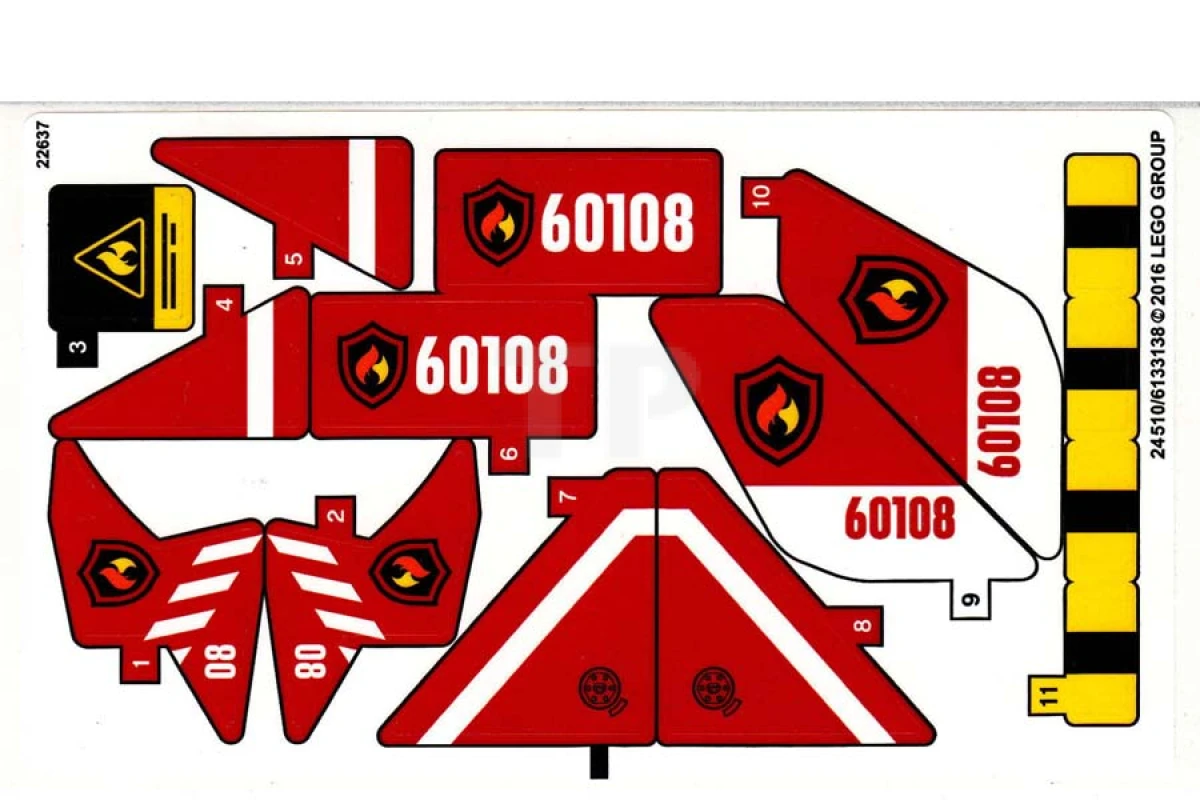 LEGO&reg; 6133138 - Sticker for Set 60108
