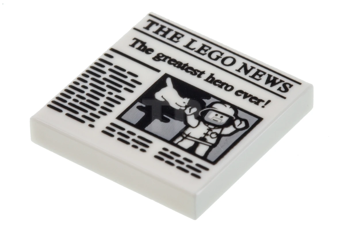 LEGO&reg; 6218212 - 3068pb1105 - Piastrelle 2 x 2 con il motivo del giornale 