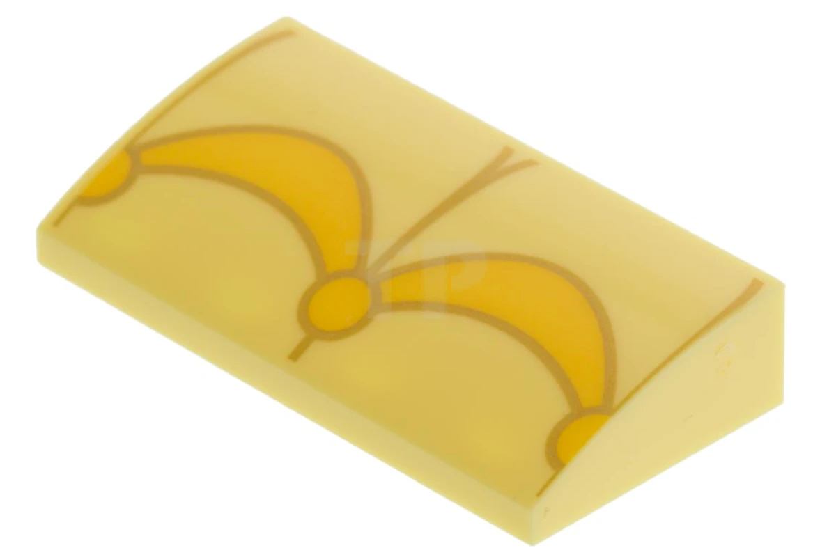 LEGO&reg; 6188184 - 88930pb076 - Dachstein Gebogen 2 x 4 x 2/3 mit Bögen Muster