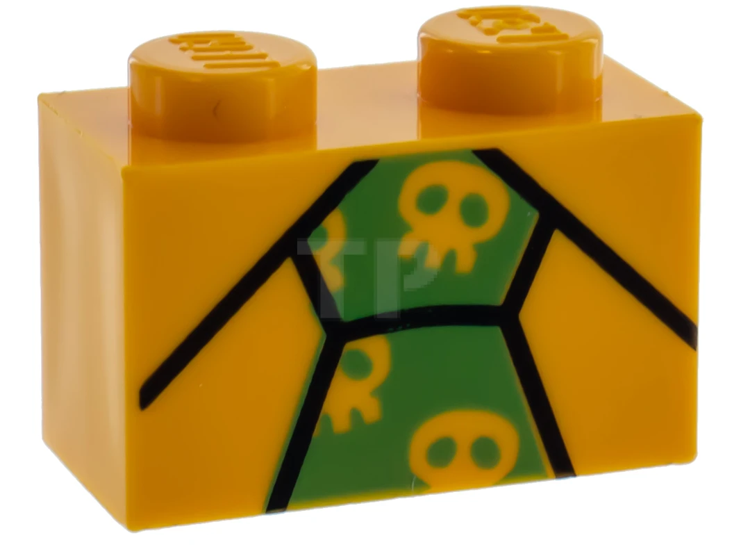 LEGO&reg; 3004pb150 - 6188722 - Brick 1 x 2  with Tie Pattern