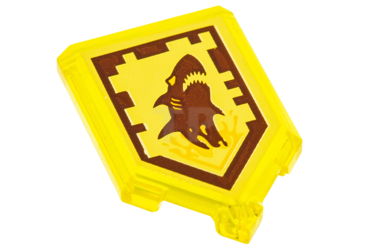 LEGO&reg;  - 22385pb146 - Tegel 2 x 3 Pentagonaal met Nexo Power Shield Patroon