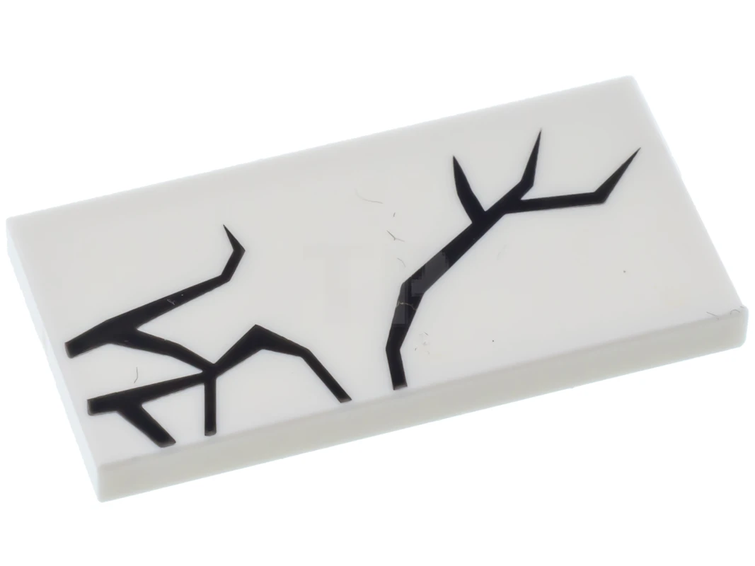 LEGO&reg; 6188422 - 87079pb0411 - Tile 2 x 4 with Cracks Pattern