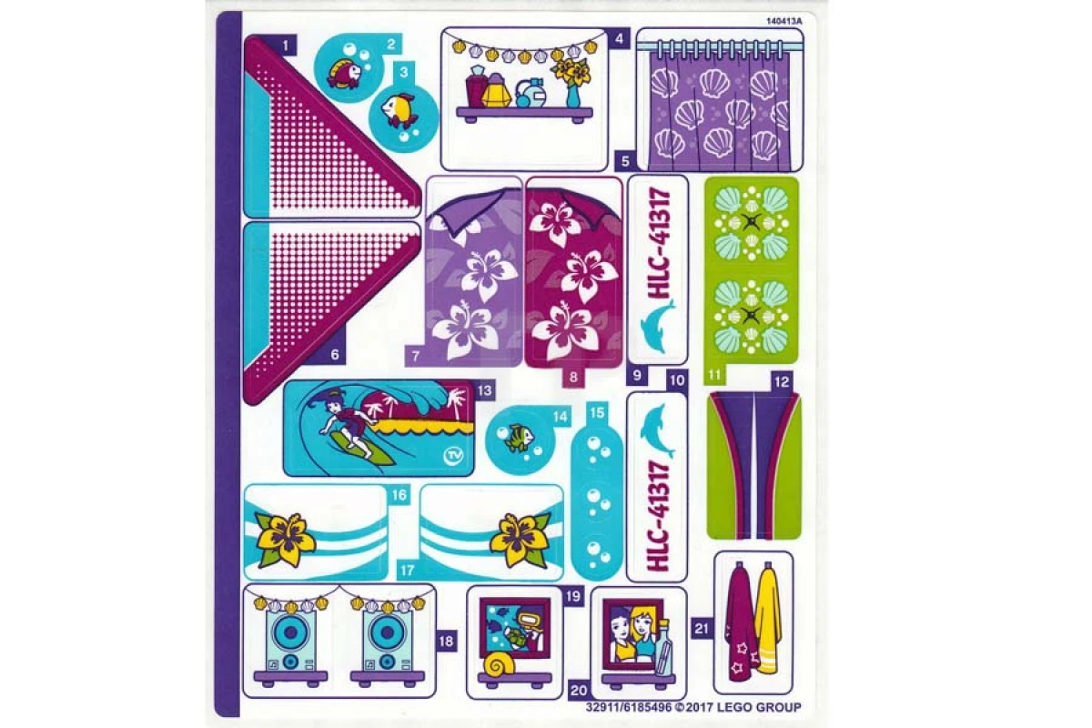 LEGO&reg; 6185496 - Sticker for Set 41317