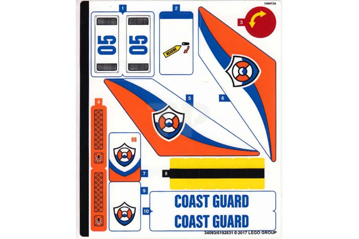 LEGO&reg; 6192831 - Sticker for Set 60166