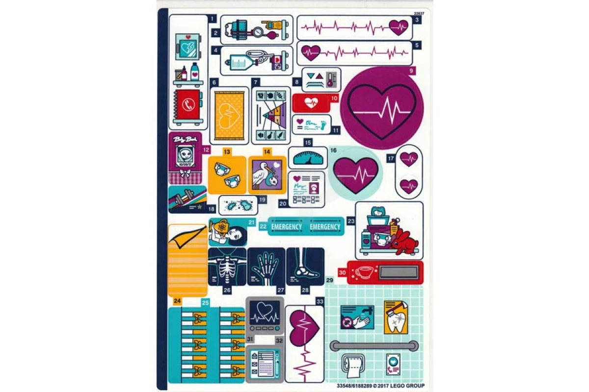 LEGO&reg; 6188289 - Sticker for Set 41318