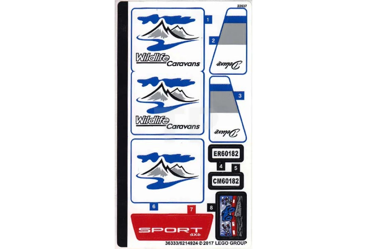 LEGO&reg; 6214924 - Sticker for Set 60182