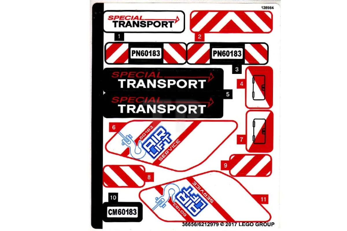 LEGO&reg; 6212979 - Sticker for Set 60183