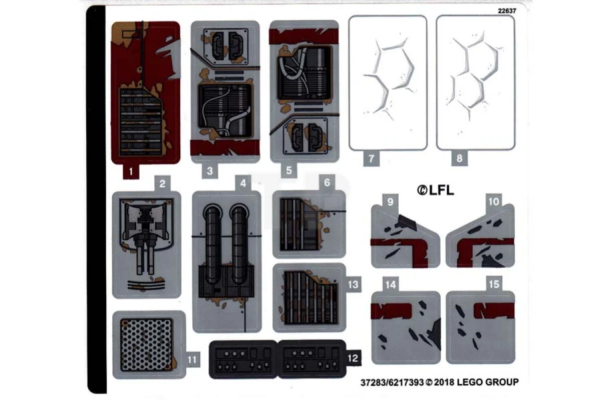 LEGO&reg; 6217393 - Sticker voor set 75202