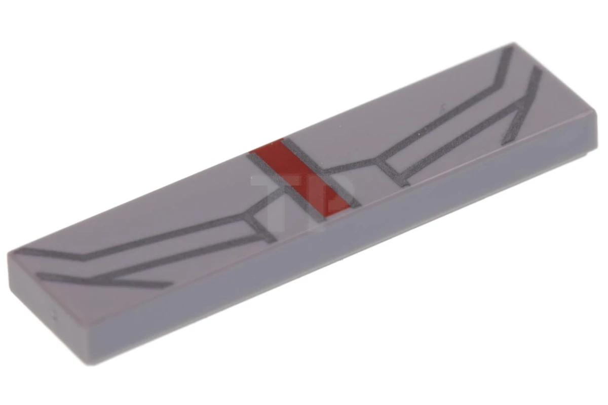 LEGO&reg; 6213481 - 2431pb503 - Tile 1 x 4 with Chest Armour Pattern (Cyborg)