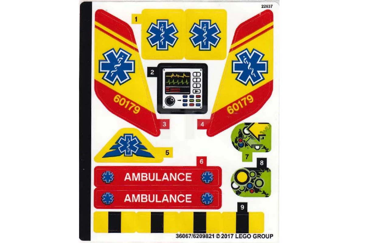 LEGO&reg; 6209821 - Sticker for Set 60179