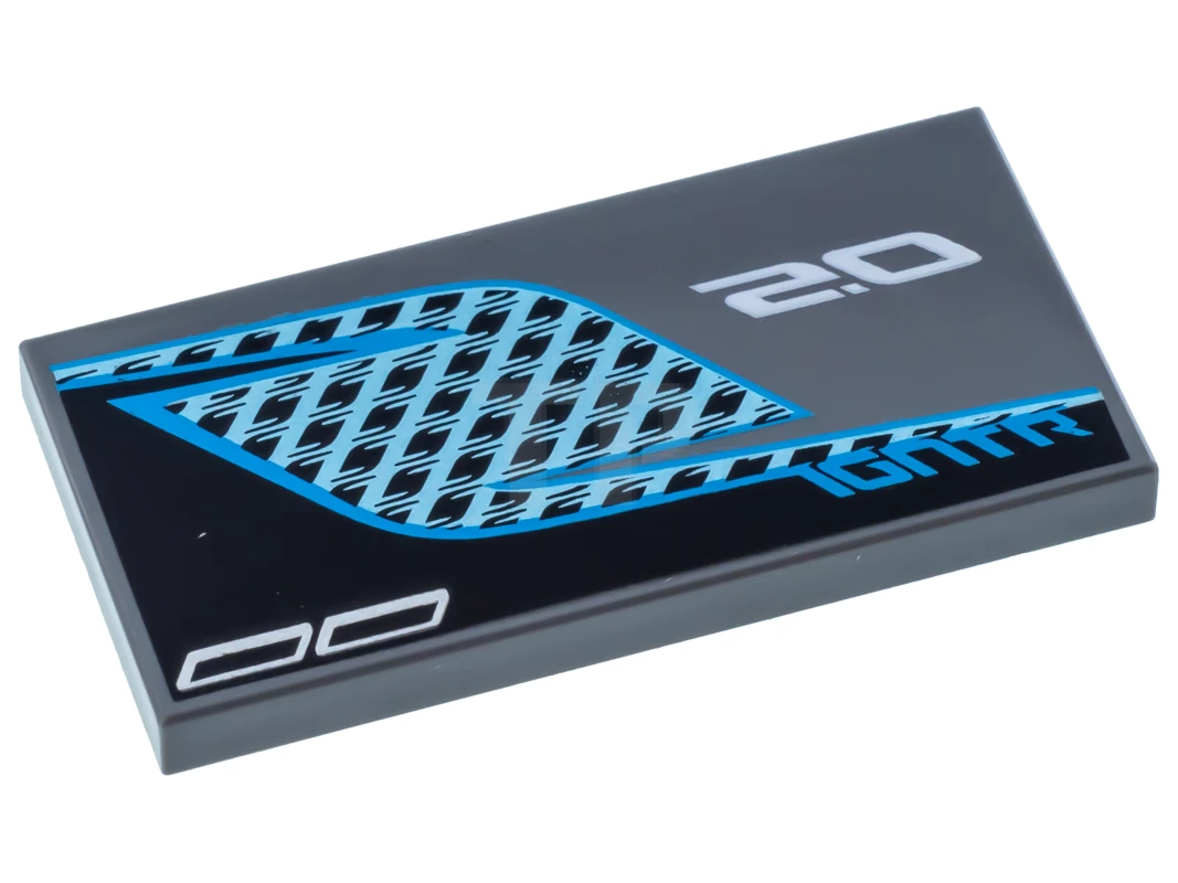 LEGO&reg; 87079pb0451R - 6191878 - Tile 2 x 4 with '2.0', 'IGNTR' and Exhaust Pipes Pattern - Right