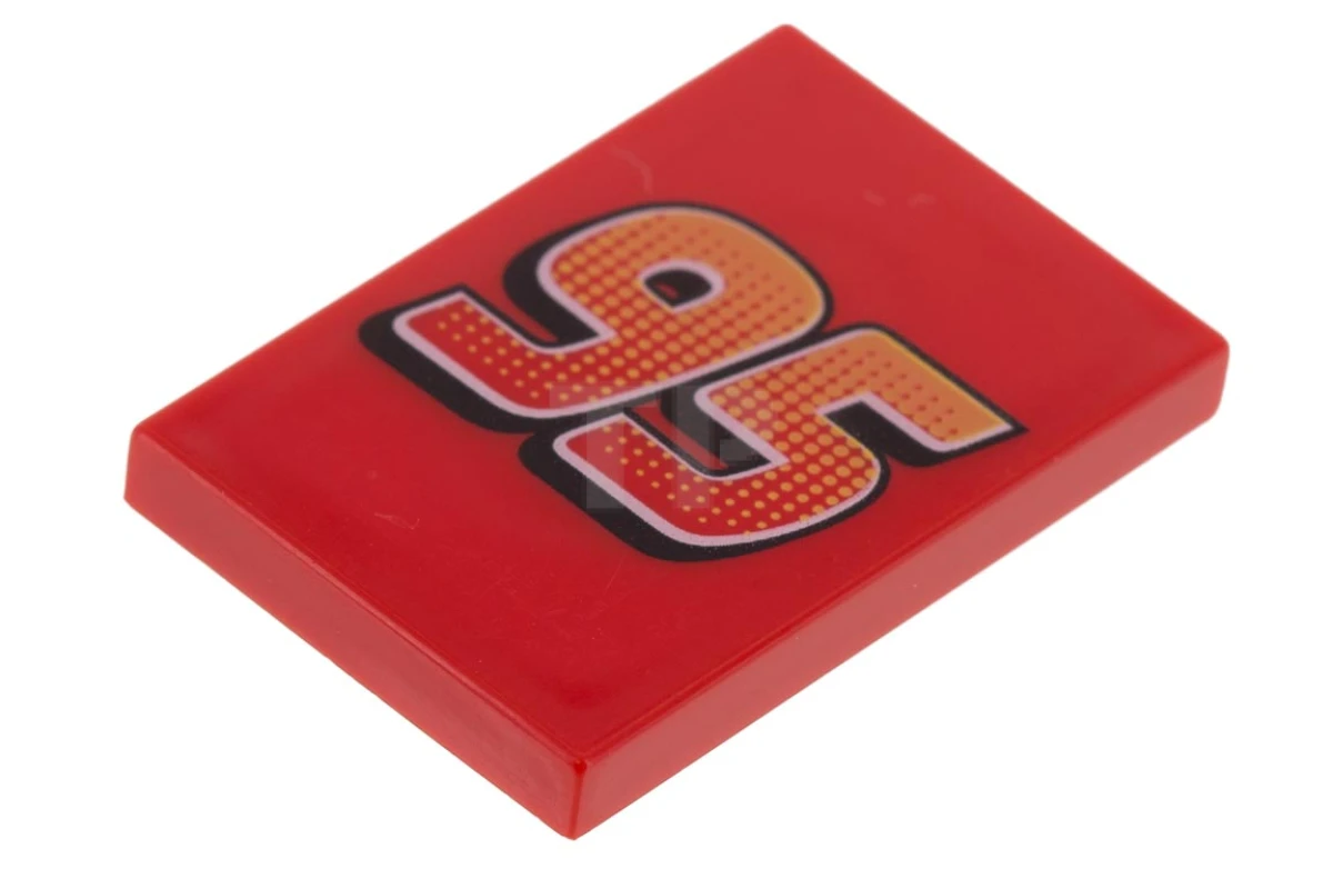 LEGO&reg; 6194377 - 26603pb012 - Carreau 2 x 3 avec motif Cars '95'