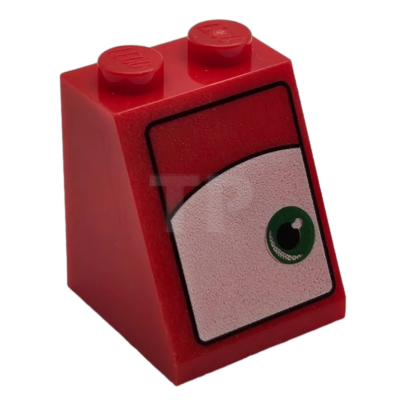 LEGO&reg; 6191963 - 3678bpb108R - Pendiente 65° 2 x 2 x 2 con Patrón Ojo Derecho