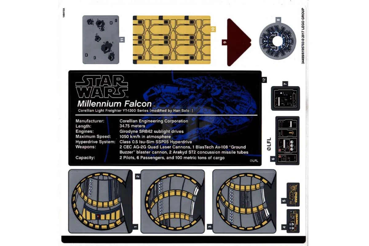LEGO&reg; 6195703 - Sticker for Set 75192