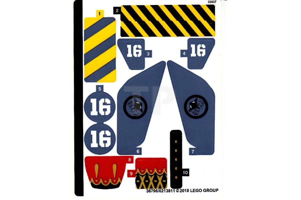 LEGO&reg; 6213811 - Autocollant pour l'ensemble 70629