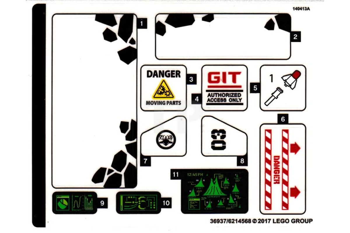 LEGO&reg; 6214568 - Sticker for Set 70631