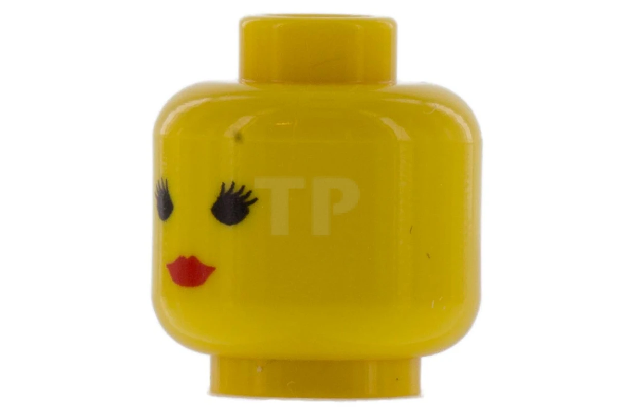 LEGO&reg;  - 3626bp02 - Kopf Minifigur mit roten Lippen Muster