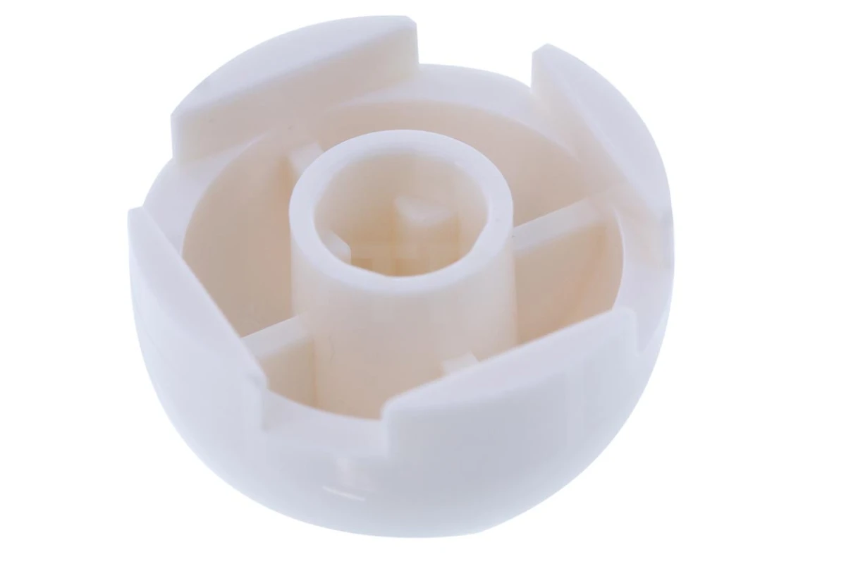 LEGO&reg; 4124159 - 553px1 - Steen, rond 2 x 2 koepelvormig blad met zilver en rood patroon (R5-D4)