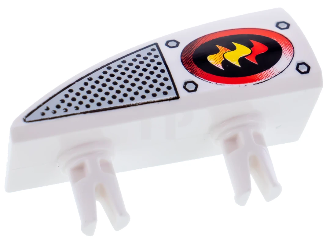 LEGO&reg; 30647pb04 -  - Vehicle, Fairing 1 x 4 Side Flaring Intake with Two Pins and Firefighter Pattern Right