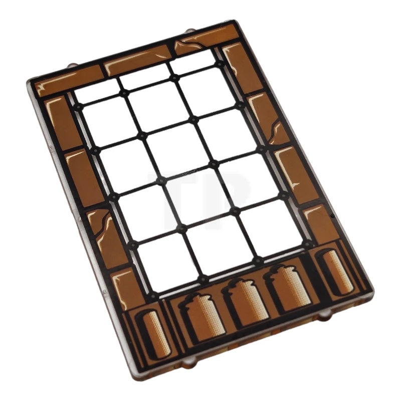 LEGO&reg; 4198633 - 2494pb06 - Glas für Fenster 1 x 4 x 5 mit braunem Stein-Randmuster