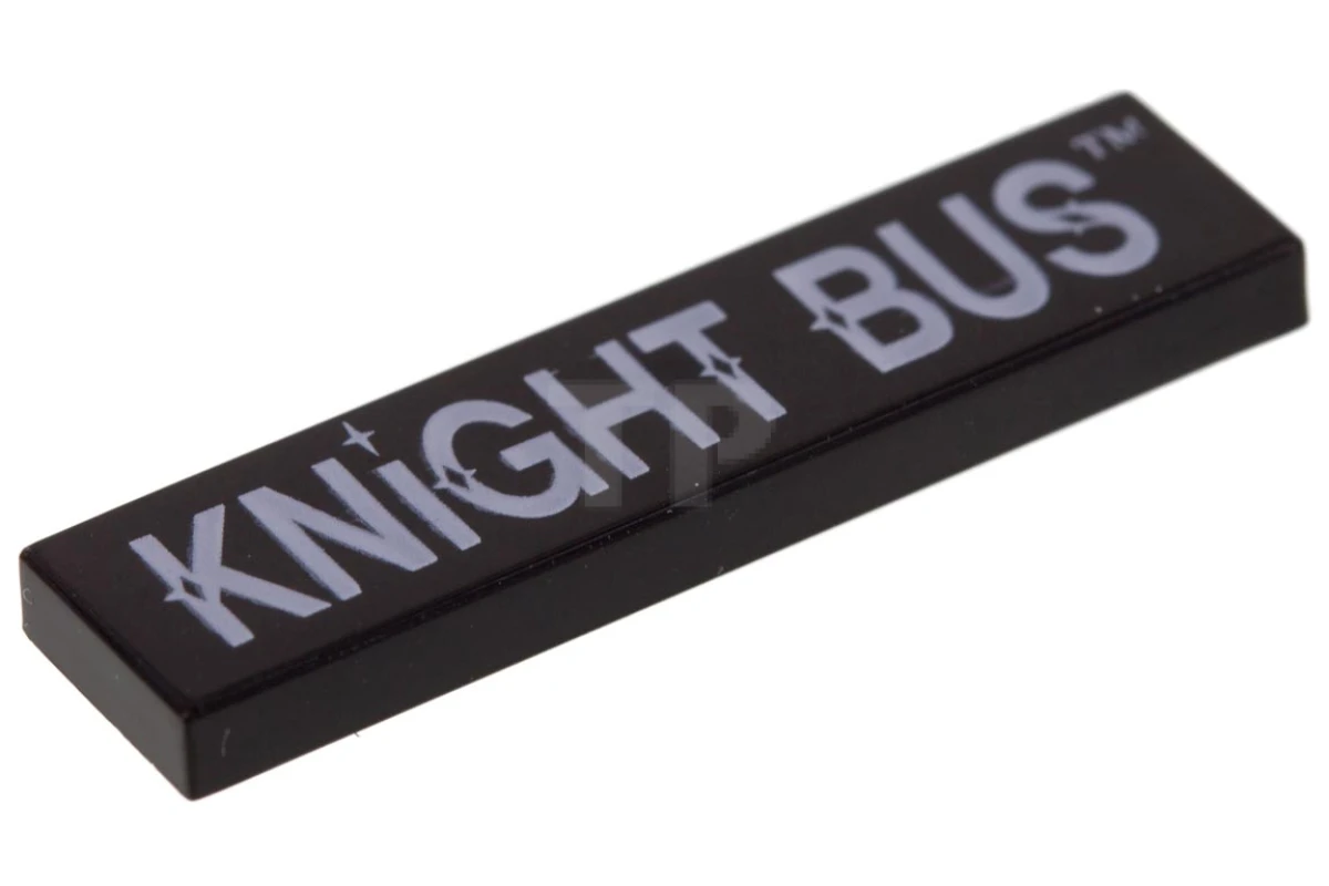 LEGO&reg; 2431px24 - 4222726 - Tile 1 x 4 with 'KNiGHT BUS' Pattern