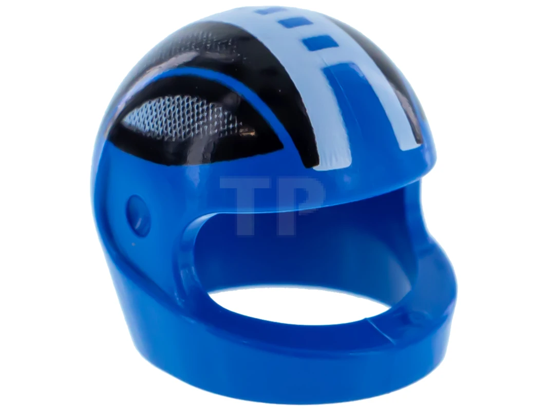 LEGO&reg; 2446pb13 - 4186763 - Minifig, Headgear Full-face Helmet with Block Pattern